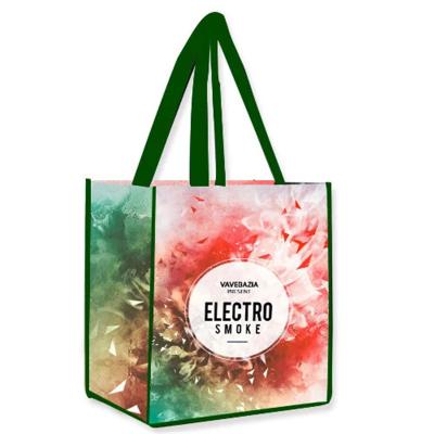 China Convenient Customized Eco-friendly Matt Laminated Recycled Reusable RPET Nonwoven Shopping Bag for sale