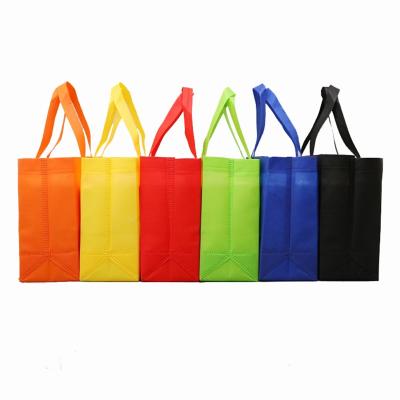 China Wholesale Logo Printed Cheap Multi Color Convenient Reusable Grocery Packing Non Woven Ultrasonic Shopping Bag for sale