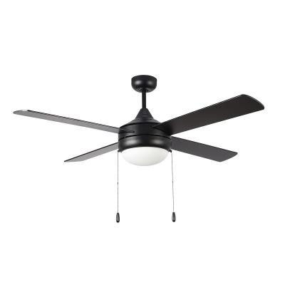 China China Factory 52 Inch 4 Blade Ceiling Fan Light Modern Head Wooden House for sale