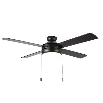 China With Light Decorative Living Room 52 Inch 4 Blade Flush Mount Ceiling Fan for sale