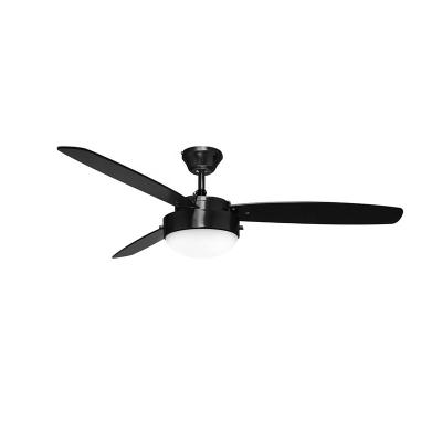 China With light decorative MATT BLACK FINISH three BLADE ceiling fan with light for sale