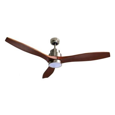 China With Light 52 Inch Rosewood Blades Modern Ceiling Fan With Light for sale