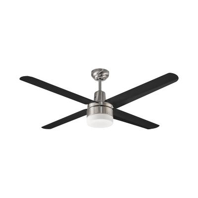 China Restaurant Dining Room Aluminum Slat 48 Inch Wall Control Ceiling Fan With Light for sale