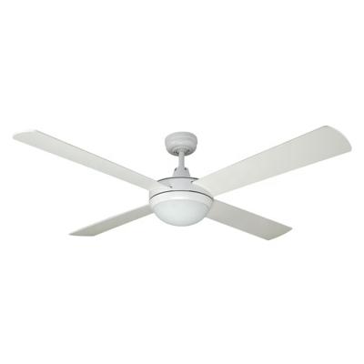 China METAL Simple Minimalism White Color Air Cooler DC Motor Led Ceiling Fan for sale