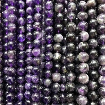 China Amethyst Amethyst Gemstone 4 to 12mm Strands for sale