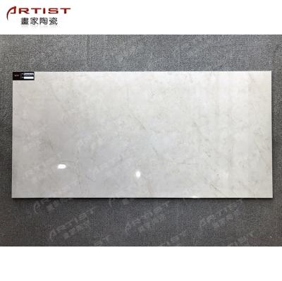 China CLASSIC Polished Tile Snow White Marble Full Fray Glazed Beige Wall Tiles for sale