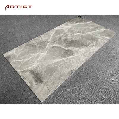 China Glazed Metallic Tiles Waterproof High Polished Thin Glossy Porcelain Tile for sale