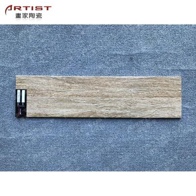 China Rustic Tiles 150*600 Floor Tiles In Philippines Wood Look Ceramic Tile Wood Wall Tiles Design For Bedroom Floor for sale