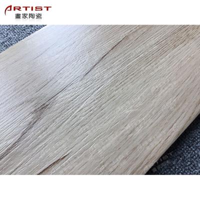 China Rustic modern wood look wall tiles living room porcelain tiles 200X1000 grain wood effect ceramic floor tile for sale