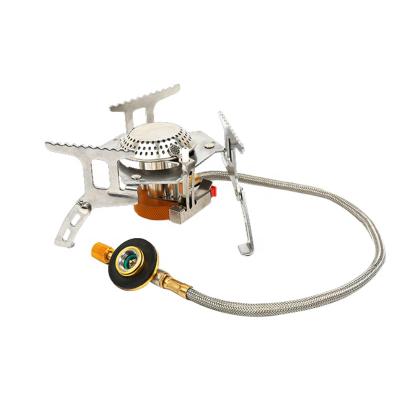 China High Temperature Compact and Friction-resistan Mini Ultralight Folding Portable Multi-Fuel Stainless Steel Outdoor Cooking Gas Stove for sale