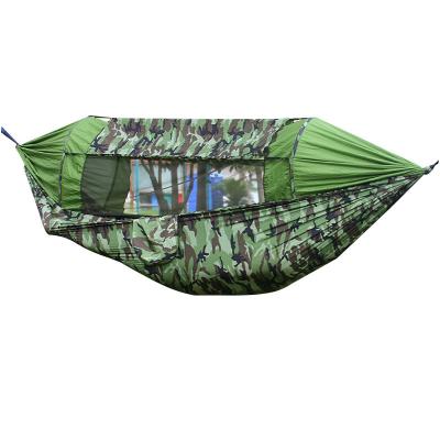 China Customized Portable Nylon Lightweight Durable Camouflage Camping Mosquito Net Hammock Tarp And Canopy Suit For Hiking for sale