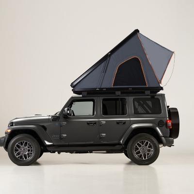 China Durable Self Driving Suv Car Roof Top Tent Aluminum Triangle Double Layer Hard Shell Roof Top Tent for sale