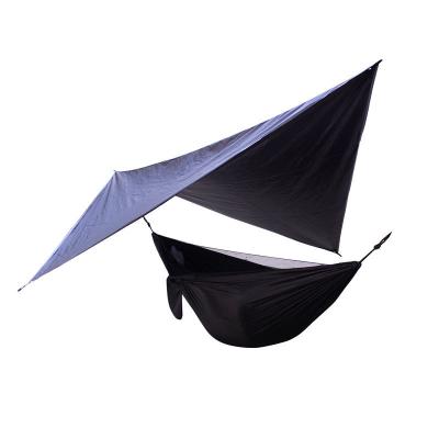 China Lightweight Portable Hammock With Mosquito Net And Rain Fly Private Label Travel Camping Leisure Custom Ways Swing With Canopy for sale