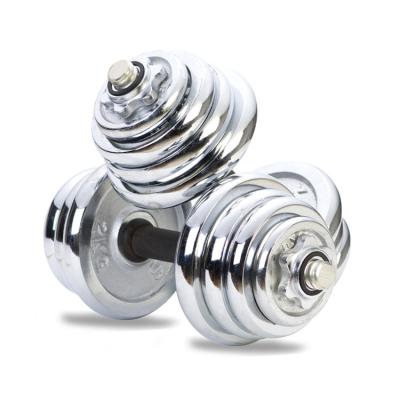 China Convenient Cheap Gym Equipment For Body Workout Adjustable Plating Heavy Weight Dumbbells Sets for sale