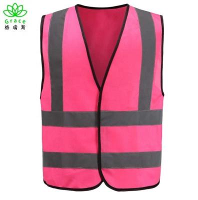 China Safety Vest Pink Hi Vis Safety Vest High Visibility for sale