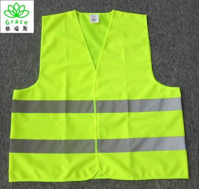 China Traffic Hi Vis High Visibility Safety Vest Safety Work Warning Vest for sale