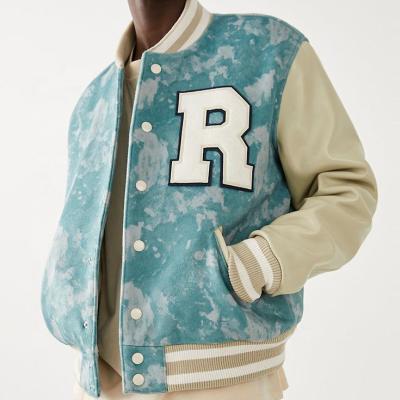 China QUICK DRY Wholesale Designer Vintage Flannel Baseball Letterman Cropped Mens Jackets for sale