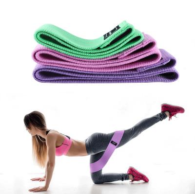 China 2021 Popular Colorful Elastic Body Workout Yoga Fitness Band Gym Beauty Butt Leg Hip Circle Resistance Band for sale