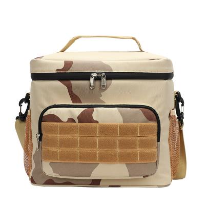 China OEM Logo Outdoor Waterproof Men Insulated Cooler Bag Custom Tactical Thermal Lunch Bag Large Freezer Bag for sale