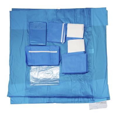 China Factory Price TUV Sterile Disposable ISO 13485 Disposable Cesarean Section Surgical Pack for sale