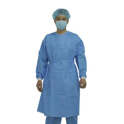 China Medical Disposable Clinic Gown Patient Short And Long Sleeves Isolation Protective Gown for sale