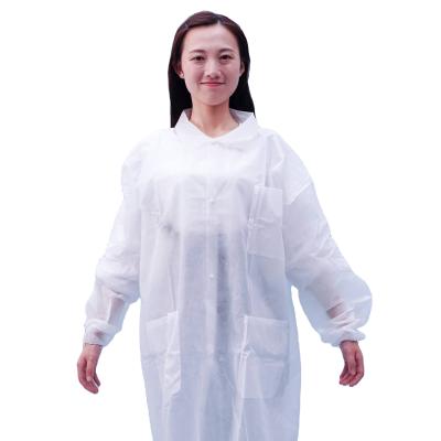 China FD-Q-035 For Disposable Hospital PP Nonwoven Visitor Gown Blue,White for sale