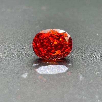 China Canary yellow bare stone high carbon gem diamond play or ice color artificial synthetic broken cut diamond fire for sale