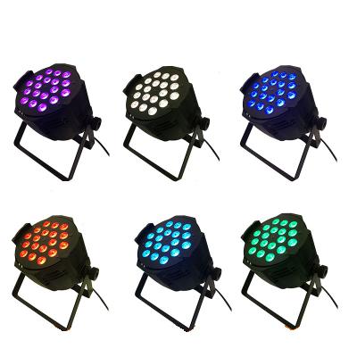 China 6in1 LED Stage Lighting Equipment Professional RGBW Par 18x18w UV Light For DJ Wedding Party Stage Lights for sale