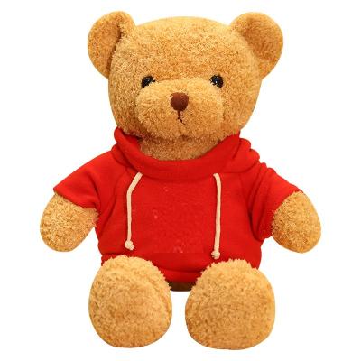 China Promotion Gift Hoodie Bear Toy Stuffed Soft Doll Wholesale Manufacture for sale