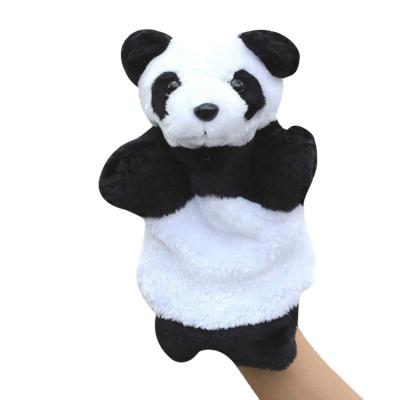 China Soft Plush Baby Toy Panda Hand Puppet Plush Toy Doll for sale