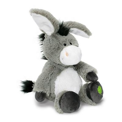 China Donkey Customized Organic Soft Gray Cotton Plush Mini Donkey Stuffed Toy for sale