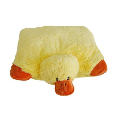 China Soft Pretty Yellow Duck Cushion Duck Cushion Newborn Cartoon Design Toy Plush Toy Duck Animal Duck Pillow for sale