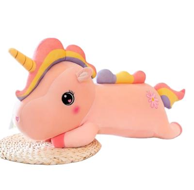 China Super soft plush white pink white promotion cute stuffed unicorn kids toys for sale