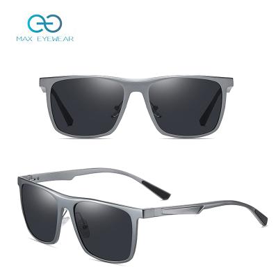 China W3390 Classic Aluminum Sun Glasses Magnesium Aluminum Magnesium Square Black Driving Sol Nits Mens 100% Polarized Sunglasses UV400 Private Label zu verkaufen