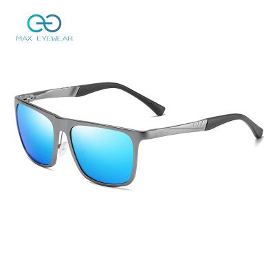 China W3302 Magnesium Sunglasses Men Vintage Aluminum Square Driving Anti-Glare Gafas De Sol Classic Private Label Brand Magnesium Aluminum Sunglasses Polarized zu verkaufen