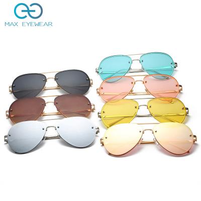 China Women Pilot Sunglasses X3027 Fashion Mujer Mirrored Glass Sun Lenses Logo Oversized Sunglasses Custom Made 2020 for sale