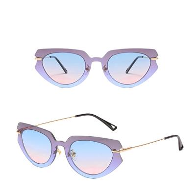 China Hot Trending Fashion Sunglasses NQ2215 2021 Fashion Sun Shading Shot Eyewear Women Cat Eye Sunglasses for sale