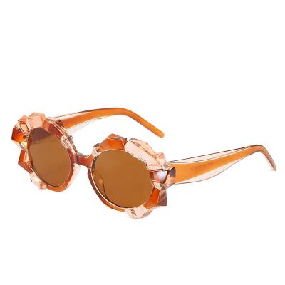 Chine Custom diamond sunglasses by NQ19097 concave fashion sunglasses and convex framed sunglasses round framed sunglasses à vendre