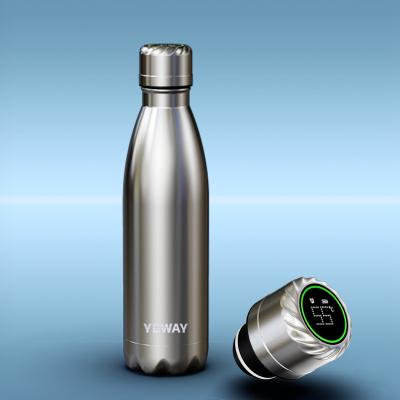 China Double Wall 500ML Self Cleaning Bottle Stainless Steel Vacuum Smart UV Purifier Viable Custom Wholesale Viable Water Bottles for sale