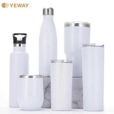 China 20oz Sublimation Viable Tumbler Sport Coffee Mug Stainless Steel Sublimation Blanks Lean Straight Wholesale Cola Water Bottle for sale