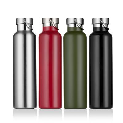 China Eco-Friendly Large Capacity 350ml 500ml 750ml Vacuum Insulated Double Wall Stainless Steel Sports Water Bottle With Custom Logo for sale