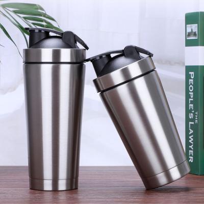 China Yeway 2022 Hot Selling Stocked Protein Shaker Bottle With Mixing Ball Ready To Ship Stainless Steel Single Layer Protein Shaker Bottle Cup for sale