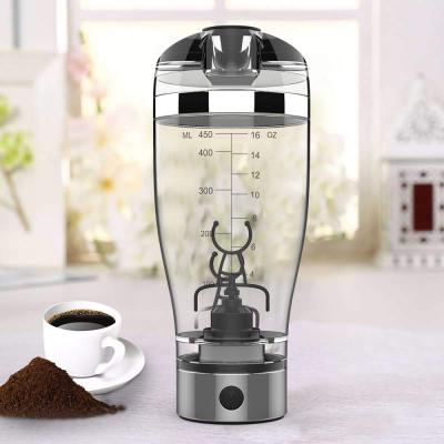 China Yeway Amazon Modern Hot Sale Customized USB Rechargeable Electric Protein Shaker Bottle 450ML With Lid Electric Blender Machinery Shaker for sale