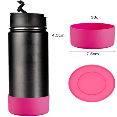 China YEWAY BPA Free Viable Silicone Boot Sleeves Pet Anti-Slip Protective Water Sleeve Cover Bowl Silicone Bottle Feeding Sleeve for sale