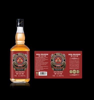 China 750ml 40%vol Royal Philipsvin Rum Natural Ecological Raw Materials good taste zu verkaufen