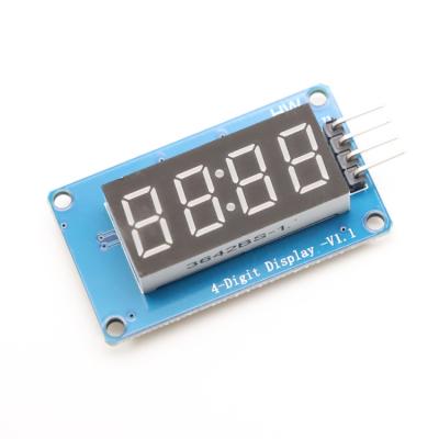 China 2020 New TM1637 Digital 4-Digit Tube Led Display Module 4 Bits Anode Digital Tube Four Serial Red Driver Board Panel 42*24*12mm for sale