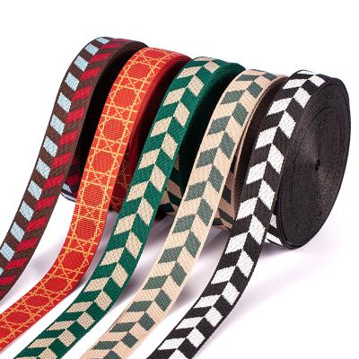 China Durable Polyester Sheet Luggage Shoe Material Jacquard Ribbon for sale