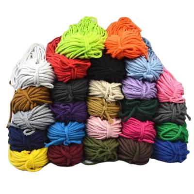 China Eight Viable Multicolored 5mm - Strand DIY Manual Woven Cotton Rope Pull Rope Packing Cotton Rope for sale