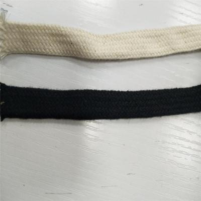 China Hot Selling Nature Viable Color 1cm Wide Cotton Flat Rope For Sport Suits Laces for sale