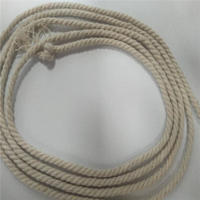 China Viable Wholesale Cheap Price 3mm Cotton Rope Macrame Three Strands Rope Cotton for sale